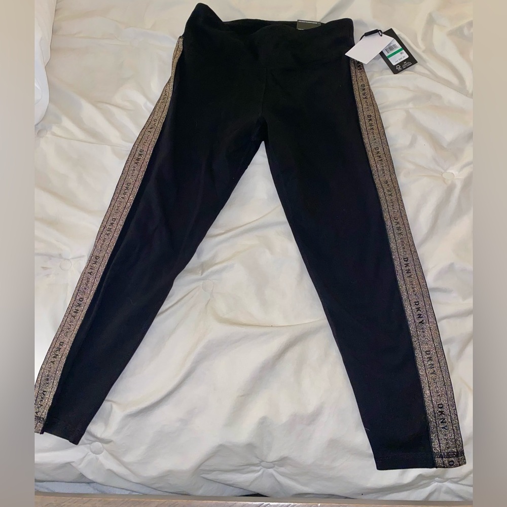 DKNY black athletic leggings